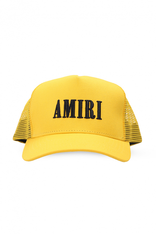 Yellow Baseball cap with logo Amiri - Black bucket hat with Yellow Baseball cap with logo Amiri - Black bucket hat with
